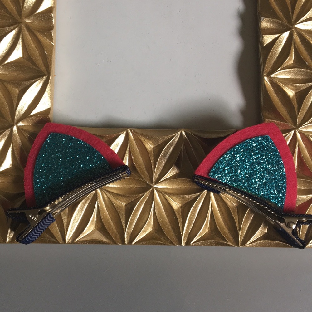 5/$25 cat ear hair clips